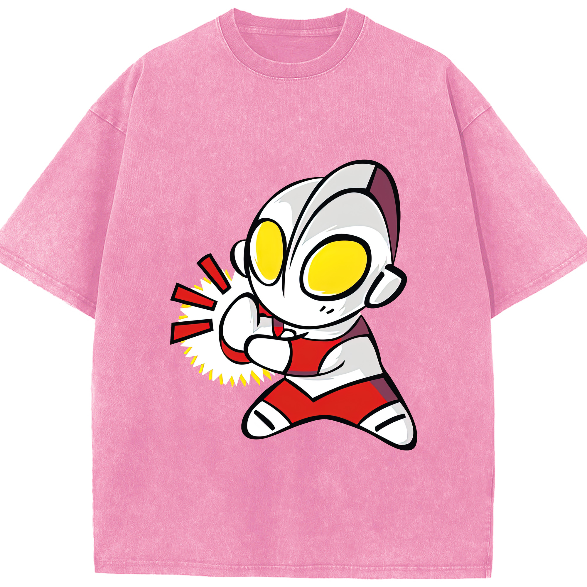 （画像用） ウルトラマン Ultraman 綿100% ヴィンテージ風 半袖Tシャツ（フロントプリント）